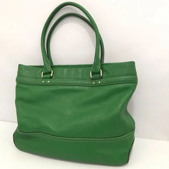 Kate Spade Green Leather Tote Bag - Picture 3 of 11